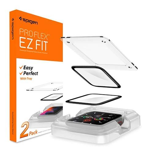 Spigen ochranné sklo Pro Flex pre Apple Watch 4/5/6/SE/SE 2 40mm - Clear