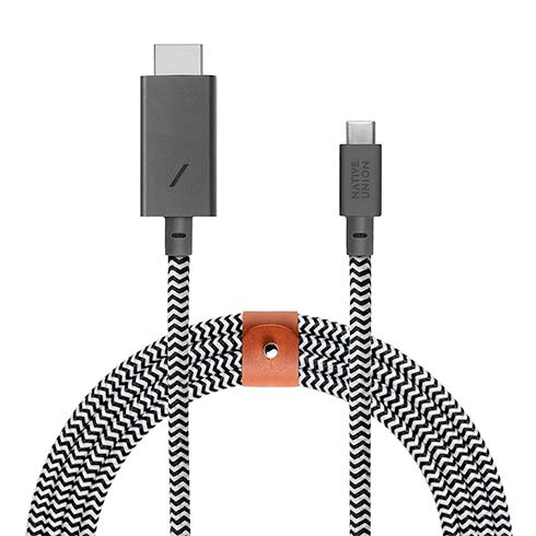 Native Union kábel Belt Cable USB-C to HDMI 3m - Zebra