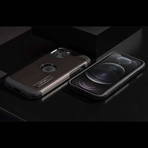 Spigen kryt Tough Armor pre iPhone 12/12 Pro - Black