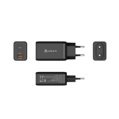 Adam Elements Omnia F6 USB-C PD/QC 3 GaN Super Charging Kit 65W - Black