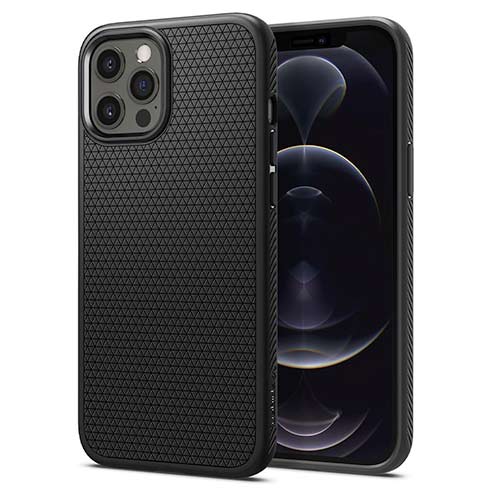 Spigen kryt Liquid Air pre iPhone 12/12 Pro - Black