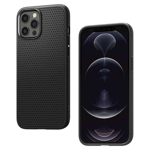 Spigen kryt Liquid Air pre iPhone 12/12 Pro - Black