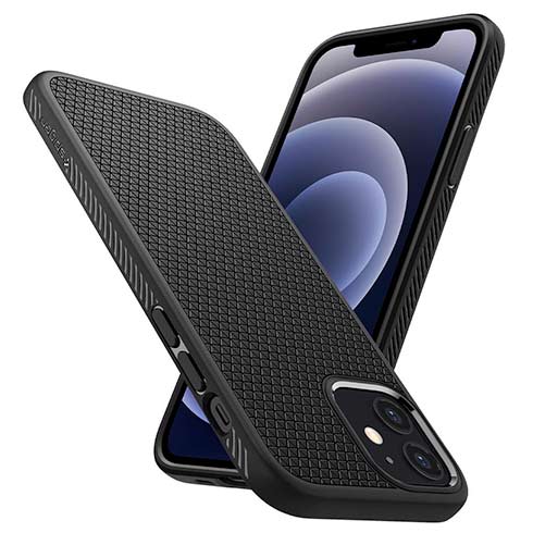 Spigen kryt Liquid Air pre iPhone 12/12 Pro - Black
