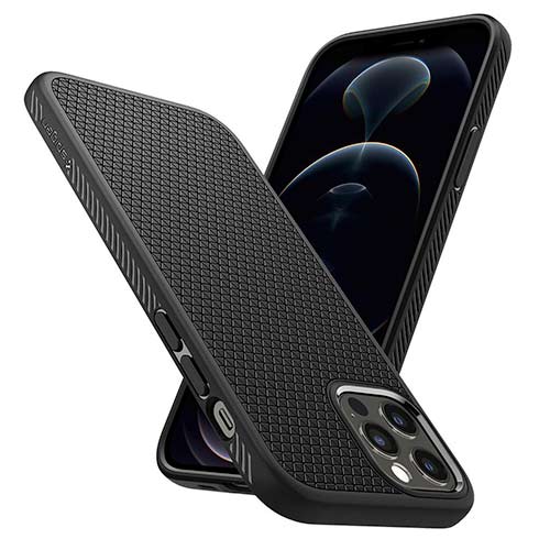 Spigen kryt Liquid Air pre iPhone 12/12 Pro - Black