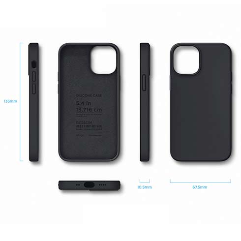 Elago kryt Silicone Case pre iPhone 12 mini - Black