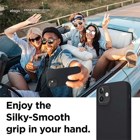 Elago kryt Silicone Case pre iPhone 12 mini - Black