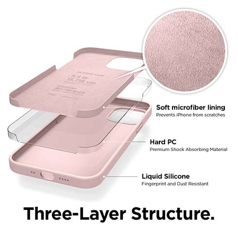 Elago kryt Silicone Case pre iPhone 12 mini - Lovely Pink