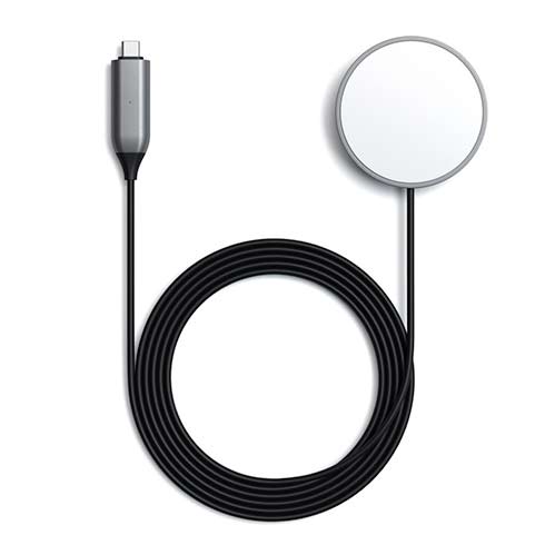 Satechi USB-C Wireless Magnetic Charging Cable - Space Gray