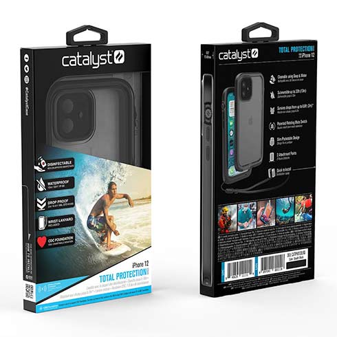 Catalyst kryt Total Protection Case pre iPhone 12 - Stealth Black