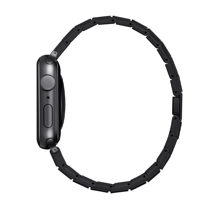Pitaka remienok Carbon Fiber Strap pre Apple Watch 42/44/45mm - Black