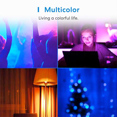 Meross Smart Wi-Fi Inteligentní LED žárovka RGB