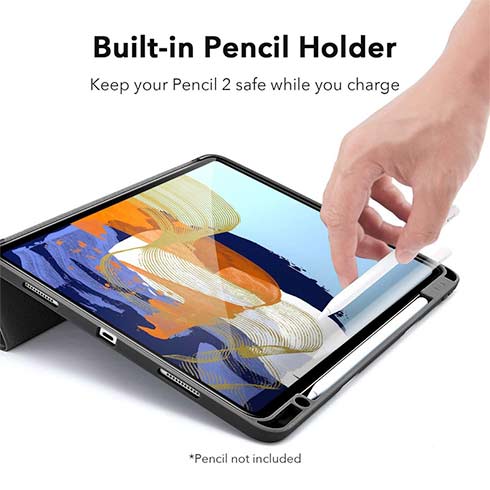 ESR puzdro Silicon Rebound Pencil Case pre iPad Pro 11" 2021/2022 - Silver Gray