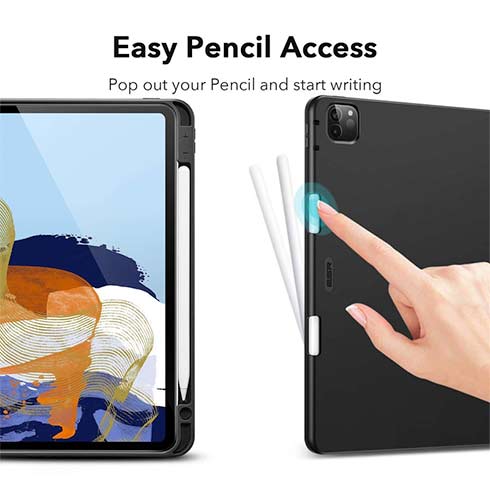 ESR puzdro Silicon Rebound Pencil Case pre iPad Pro 11" 2021/2022 - Silver Gray