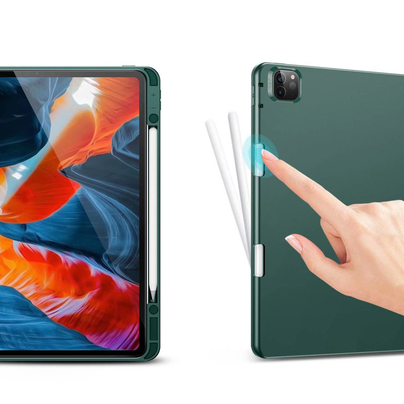 ESR puzdro Silicon Rebound Pencil Case pre iPad Pro 12.9" 2021/2022 - Silver Gray