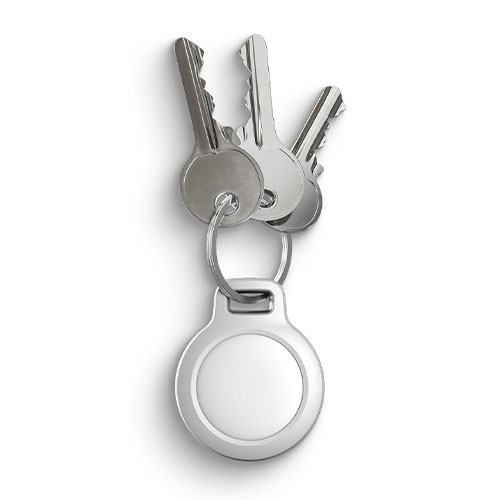 Nomad pouzdro Rugged Keychain pro Airtag - White