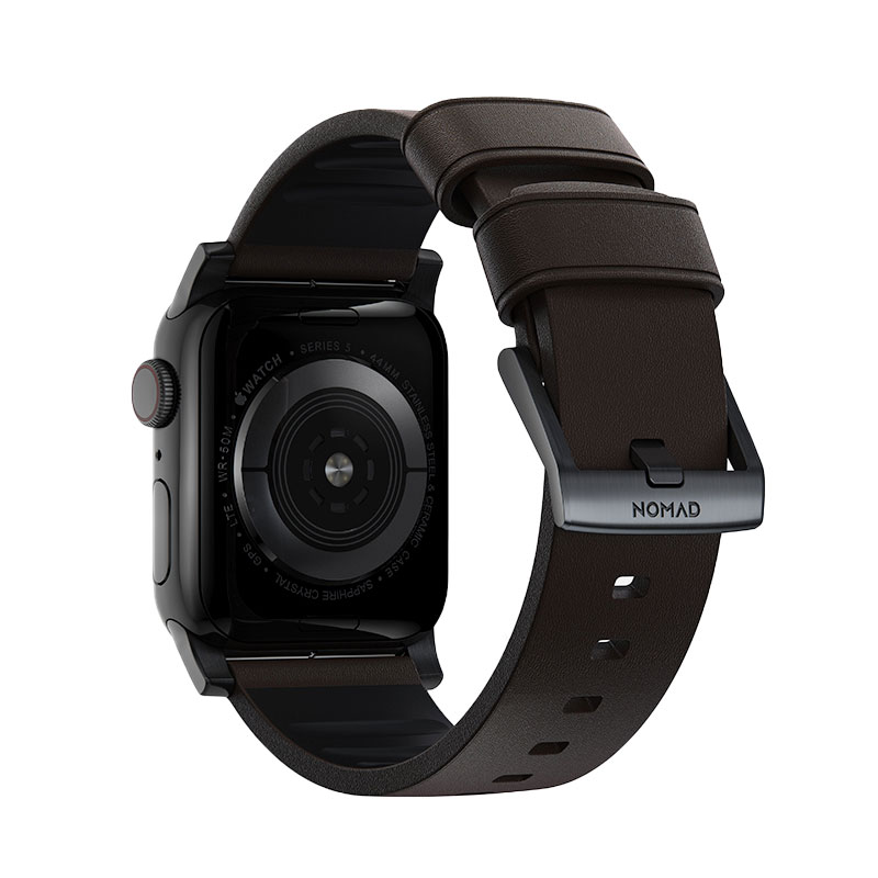Nomad kožený remienok pre Apple Watch 44-49mm - Active Pro Brown/Black Hardware