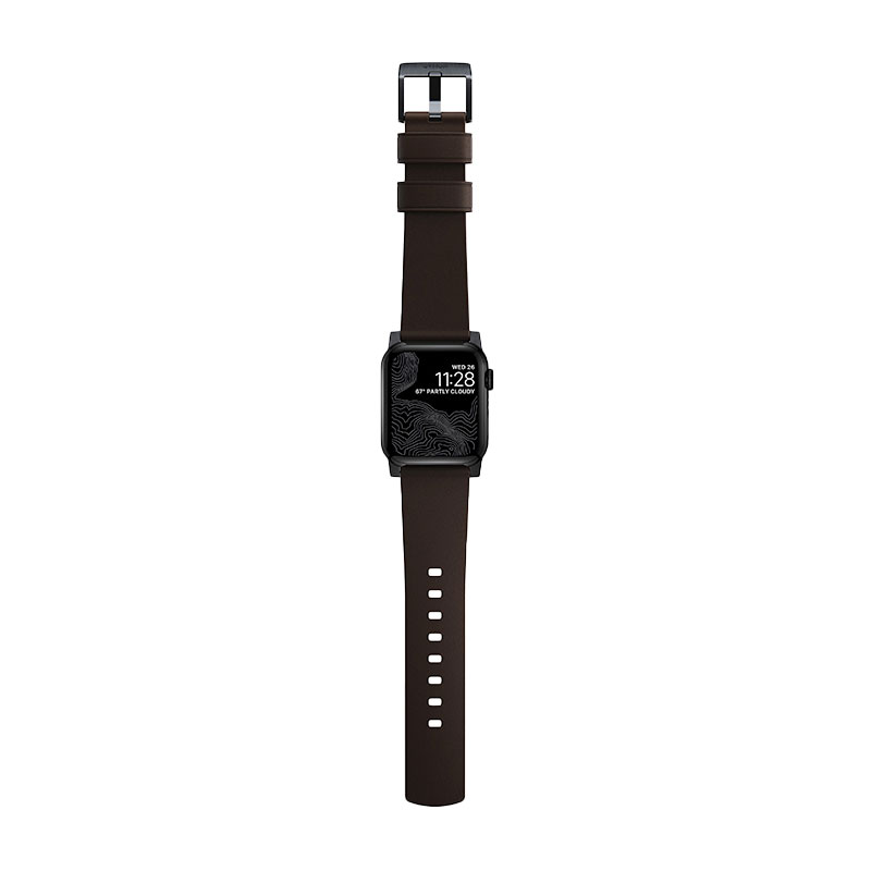 Nomad kožený remienok pre Apple Watch 44-49mm - Active Pro Brown/Black Hardware