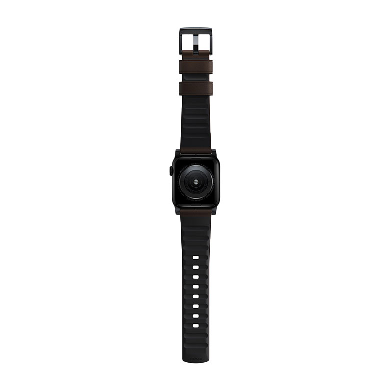 Nomad kožený remienok pre Apple Watch 44-49mm - Active Pro Brown/Black Hardware