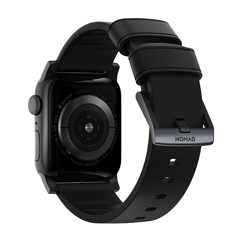 Nomad kožený remienok pre Apple Watch 44-49mm - Active Pro Black/Black Hardware