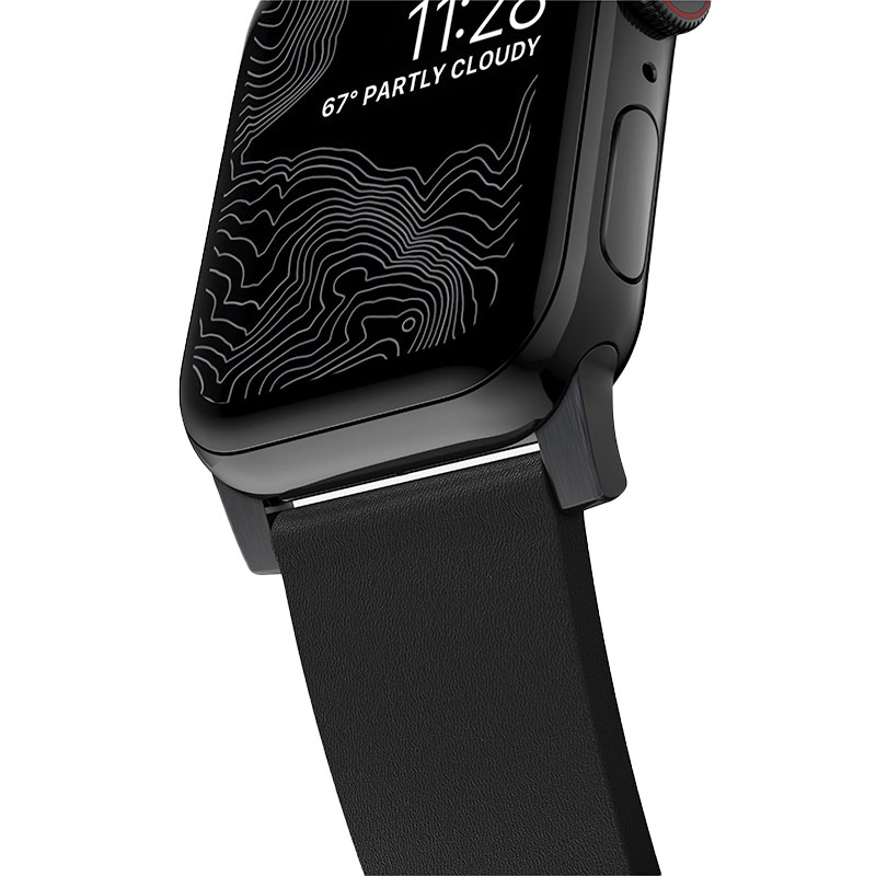 Nomad kožený remienok pre Apple Watch 44-49mm - Active Pro Black/Black Hardware
