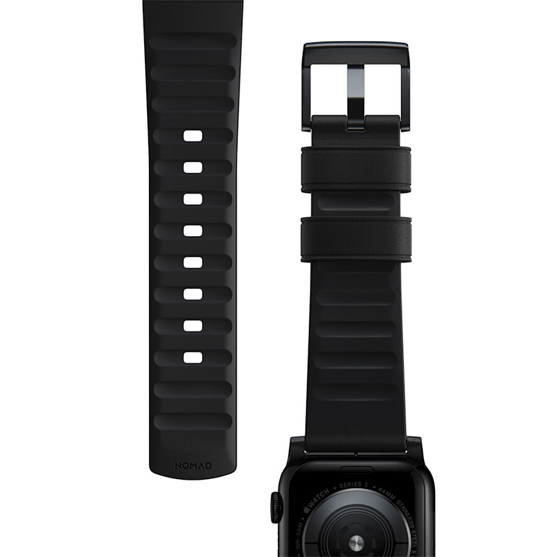 Nomad kožený remienok pre Apple Watch 44-49mm - Active Pro Black/Black Hardware