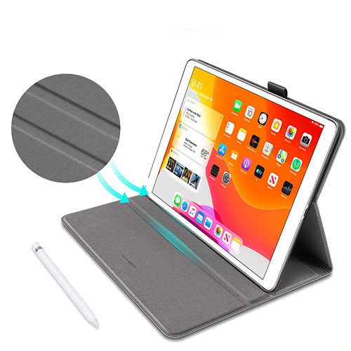 ESR puzdro Urban Premium Folio Pencil Case pre iPad 10.2" 2019/2020/2021 - Gray