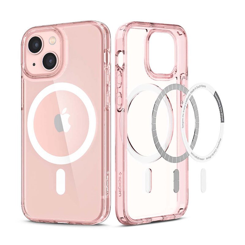 Spigen kryt Ultra Hybrid Magsafe pre iPhone 13 mini - Rose Crystal