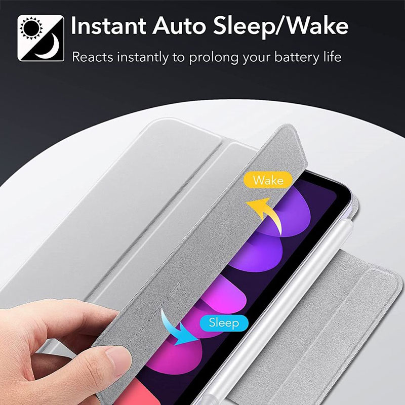 ESR puzdro Rebound Magnetic Case pre iPad mini 8.3" 2021/2024 - Silver