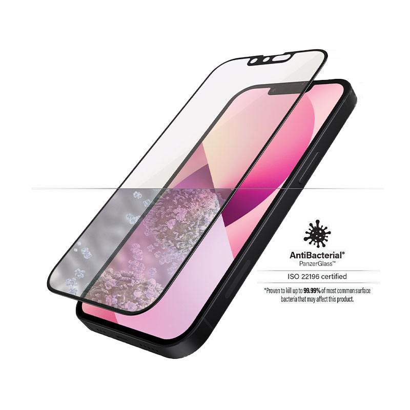 PanzerGlass ochranné sklo Friendly Case Anti-Bluelight pre iPhone 13 mini - Black Frame
