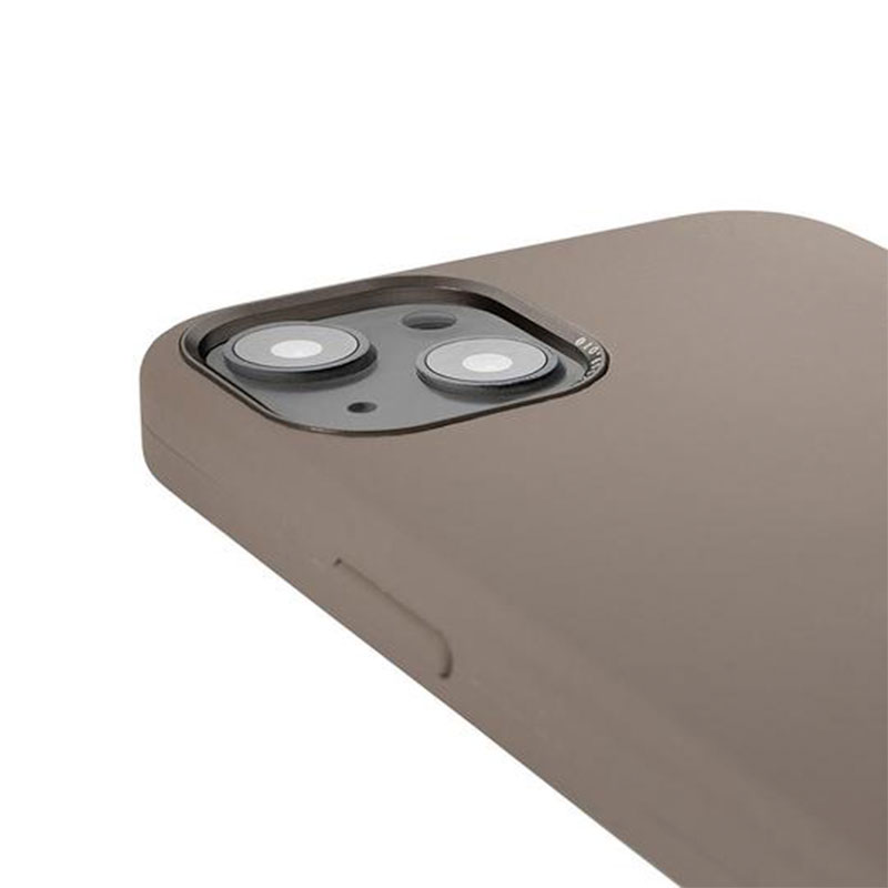 Decoded kryt Silicone Backcover MagSafe pre iPhone 13 - Dark Taupe