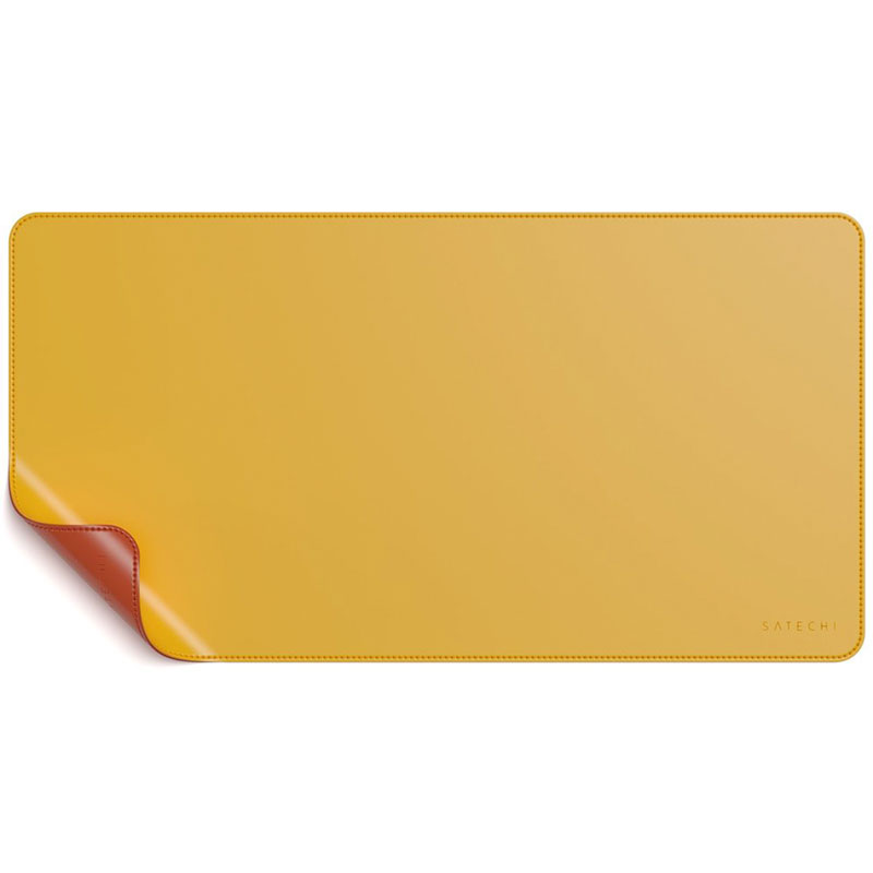 Satechi Eco Leather Dual Sided Deskmate-Yellow/Orange