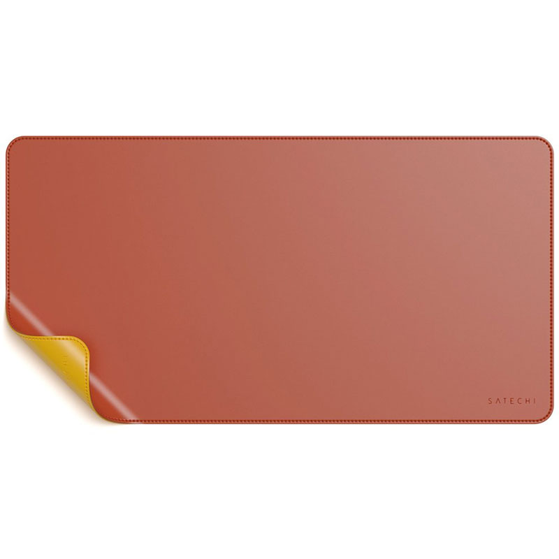 Satechi Eco Leather Dual Sided Deskmate-Yellow/Orange