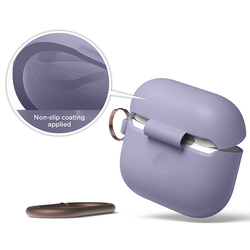 Elago Airpods 3 Silicone Hang Case - Lavender Grey