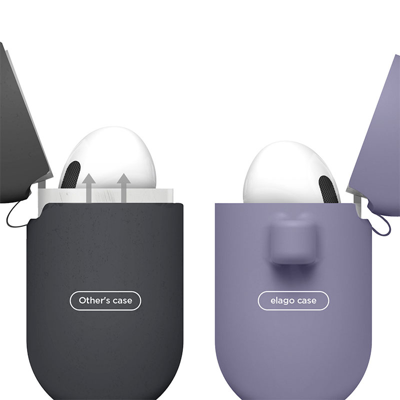 Elago Airpods 3 Silicone Hang Case - Lavender Grey