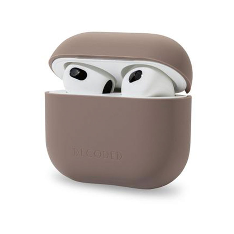 Decoded puzdro AirCase Lite Silicone pre Apple Airpods 3 - Dark Taupe