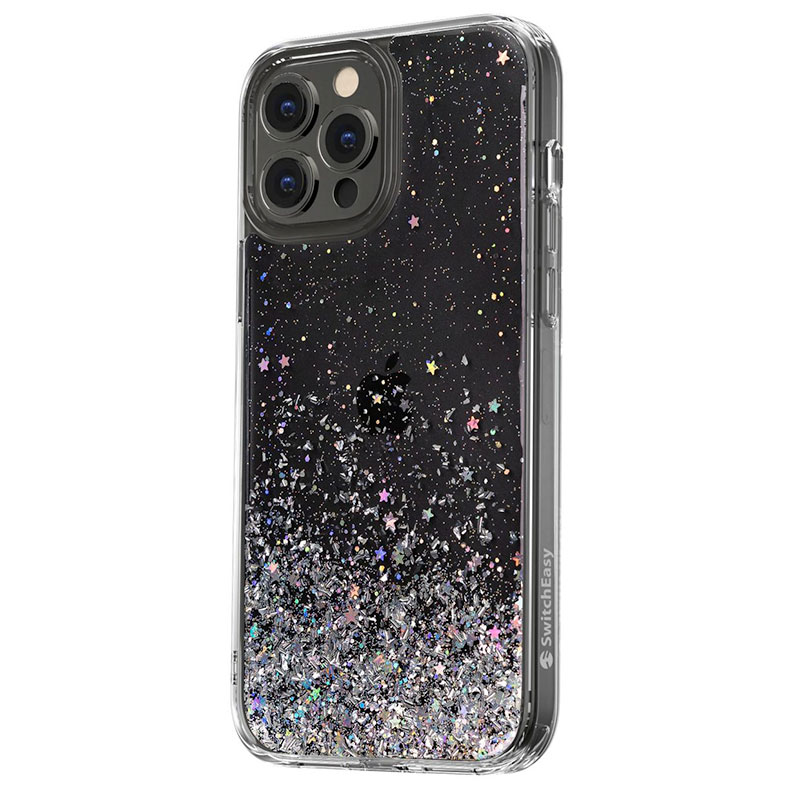 SwitchEasy kryt Starfield 3D Glitter Resin Case pre iPhone 13 Pro Max - Transparent