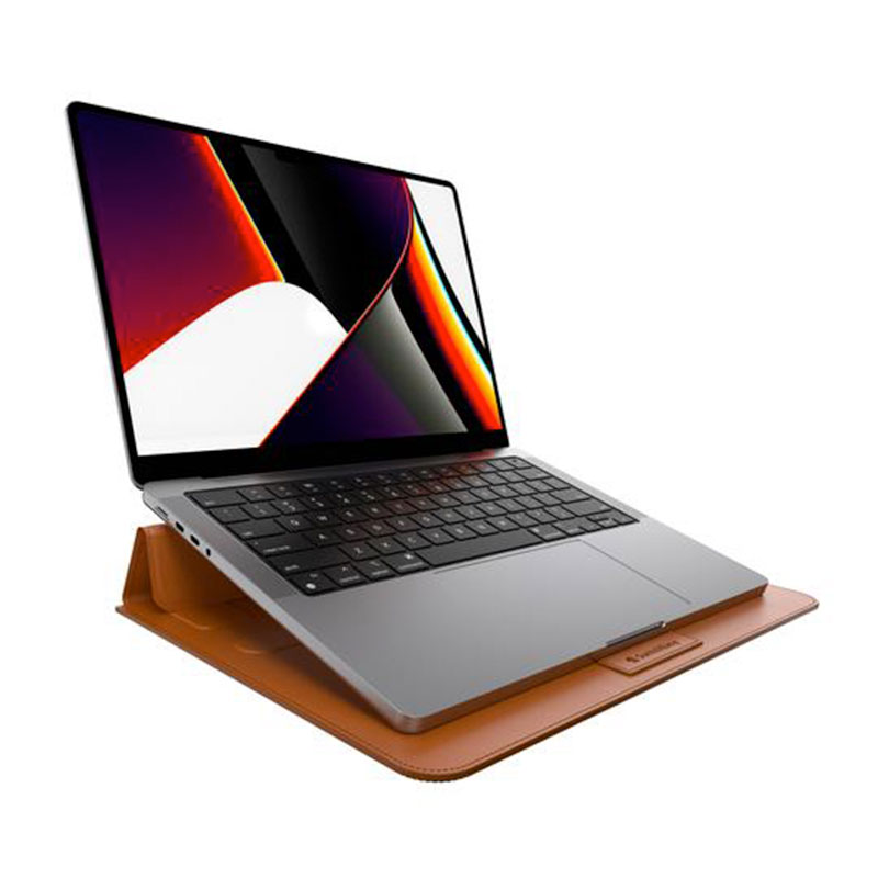 SwitchEasy puzdro EasyStand Carrying Case pre MacBook Pro 16" M1/M2/M3/M4- Saddle Brown