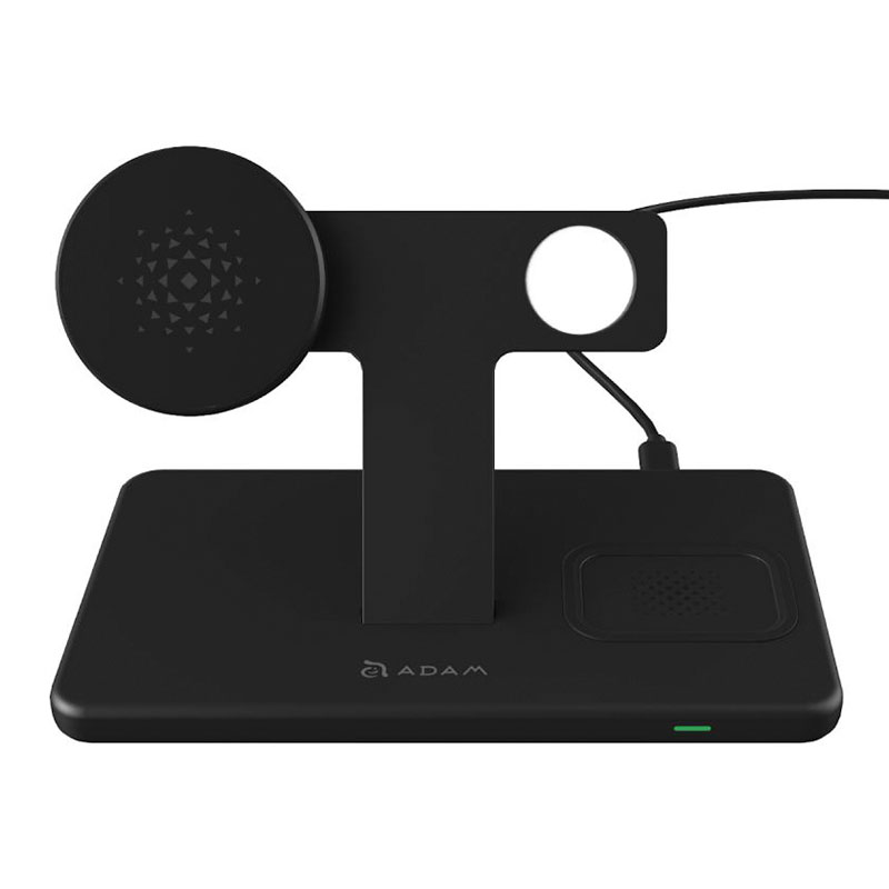 Adam Elements Omnia M3 Magnetic 3-in-1 Wireless Charging Station - Black