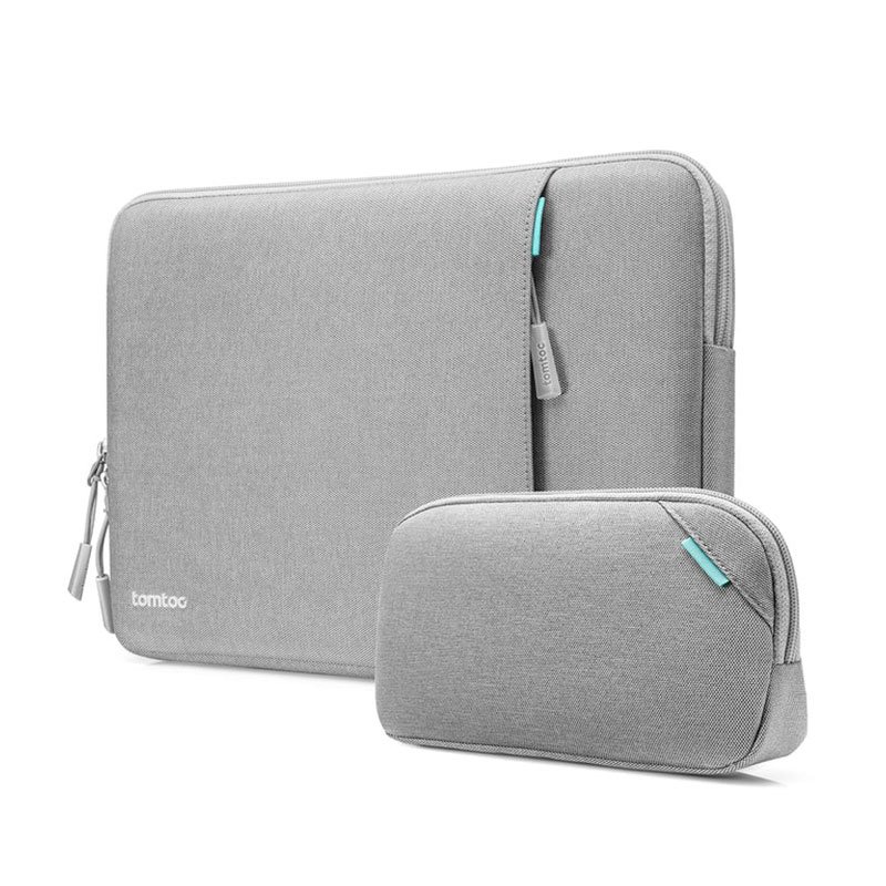 Tomtoc puzdro Recycled Sleeve with Pouch pre Macbook Air 13" M1/M2/M3/M4 - Gray
