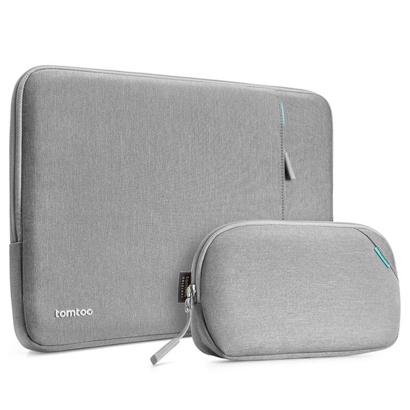 Tomtoc puzdro Recycled Sleeve with Pouch pre Macbook Pro 16" M1/M2/M3/M4 - Gray