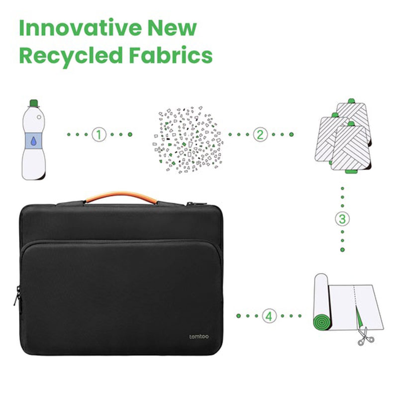 Tomtoc Briefcase - 14" Macbook Pro (2021) - Černá
