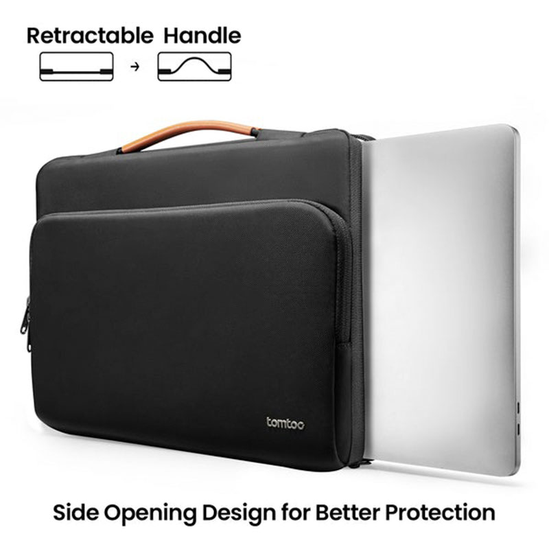 Tomtoc Briefcase - 14" Macbook Pro (2021) - Černá