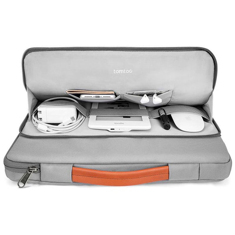 TomToc taška Versatile A14 pre Macbook Pro 14" M1/M2/M3/M4 - Silver Gray