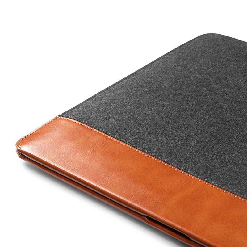Tomtoc puzdro Felt & PU Leather Case pre iPad Pro 12.9" - Gray/Brown