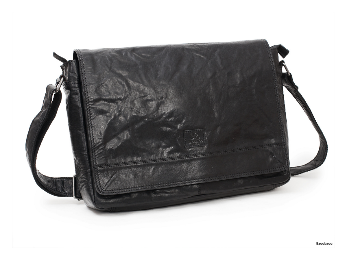 Baoobaoo Brašňa Flapbag pre MacBook 15"-16" Black
