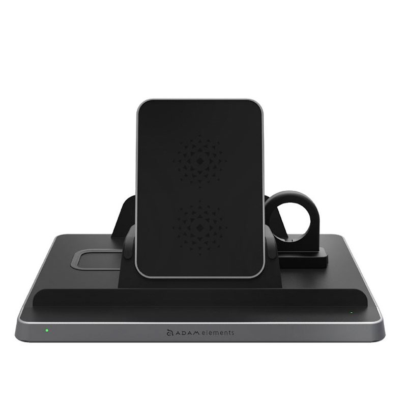 Adam Elements Omnia Q5 5-in-1 Wireless Charging Station - Black