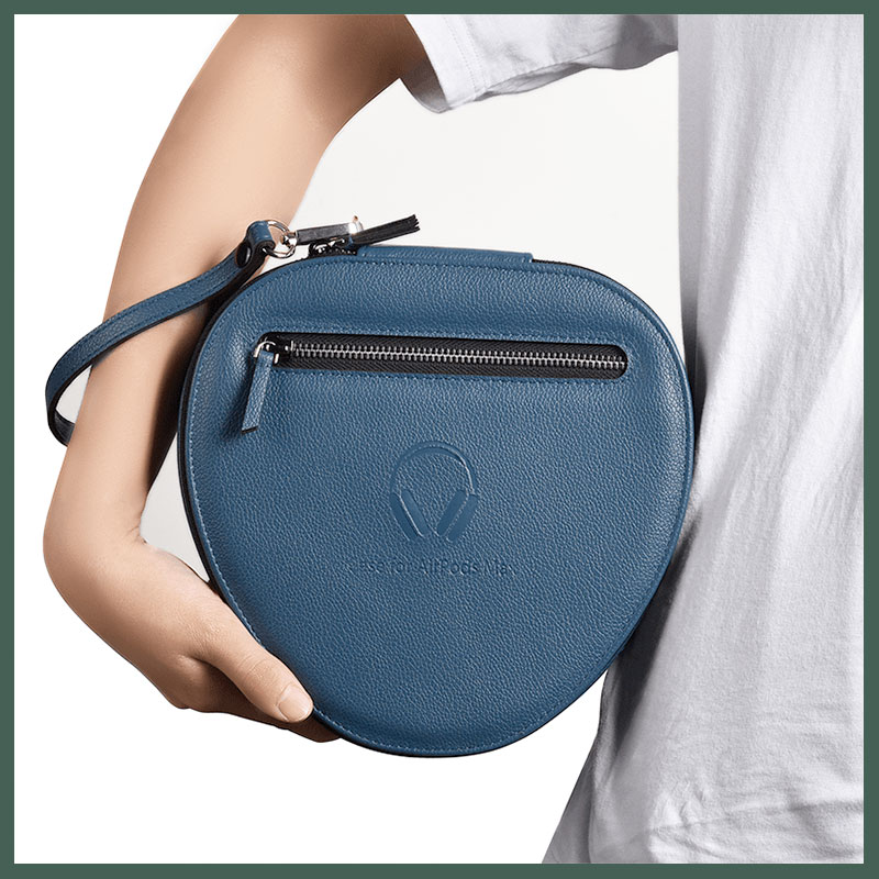 WIWU puzdro PU Leather APM Case pre Apple Airpods Max - Dark Green