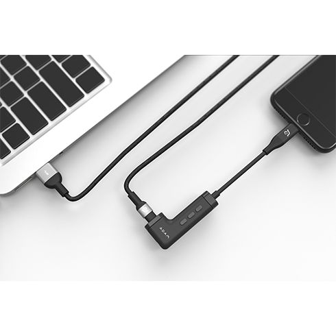 Adam Elements iLinio Lighting/Aux/Charging adaptér - Black