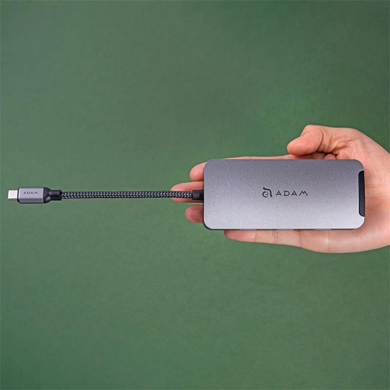 Adam Elements USB-C multiport hub CASA 8 in 1 - Grey