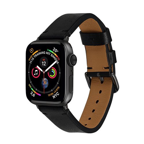 Artwizz remienok WatchBand Leather pre Apple Watch 40/41/42mm - Black